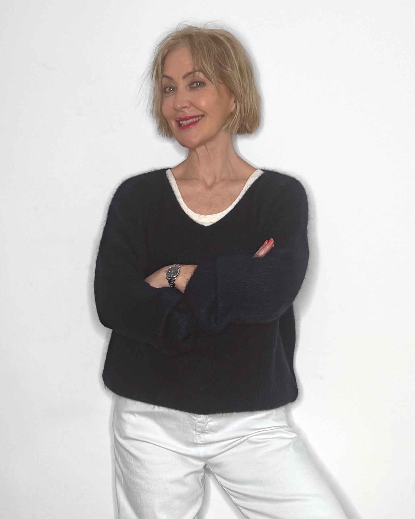The Georgie Knit in Navy