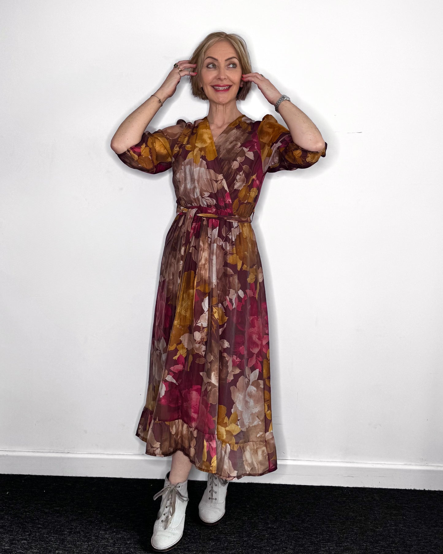Layla Floral Dress in Pink