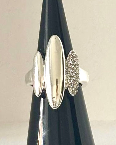 Abstract Sculpted Ring in Silver
