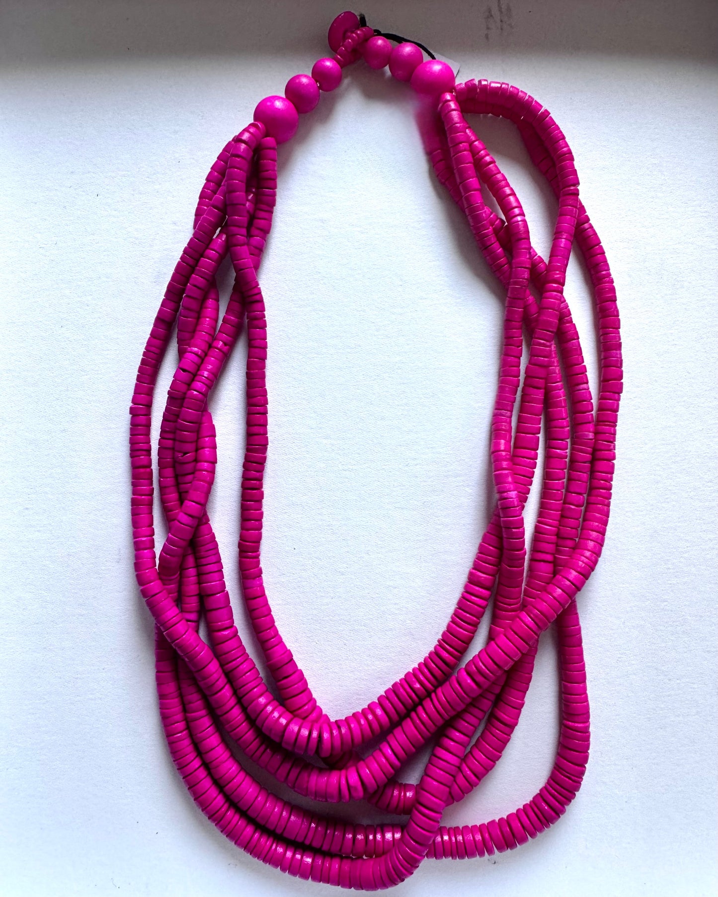 Luna Multi-Strand Necklace in Pink