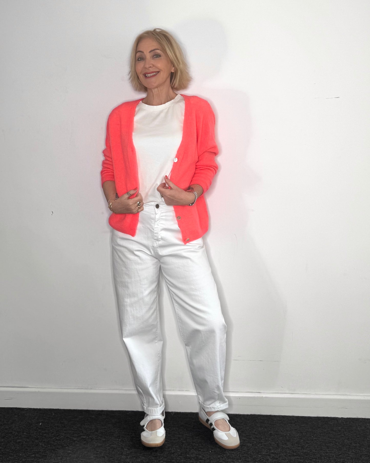 The May Barrel Trousers in White