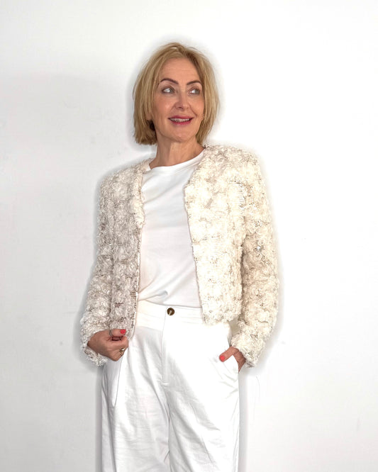 The Flavia Jacket in Cream