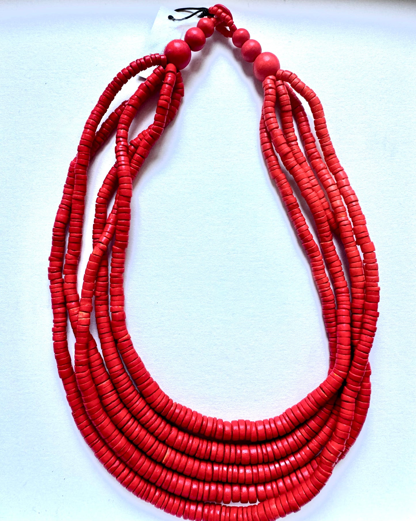 Luna Multi-Strand Necklace in Orange