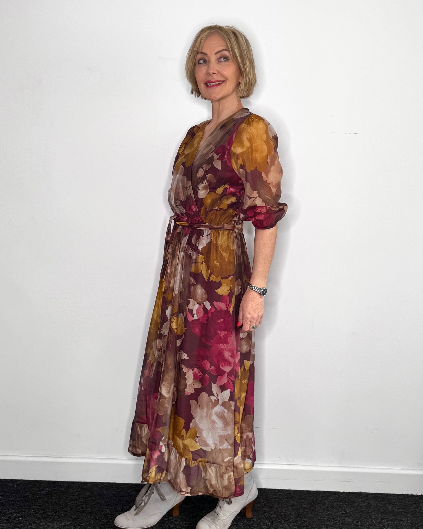 Layla Floral Dress in Pink