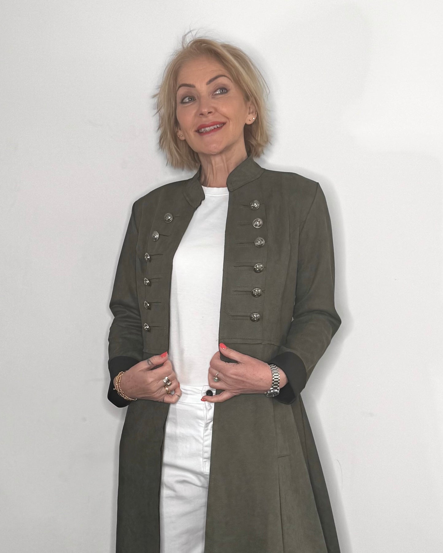 The Carla Military Coat in Green