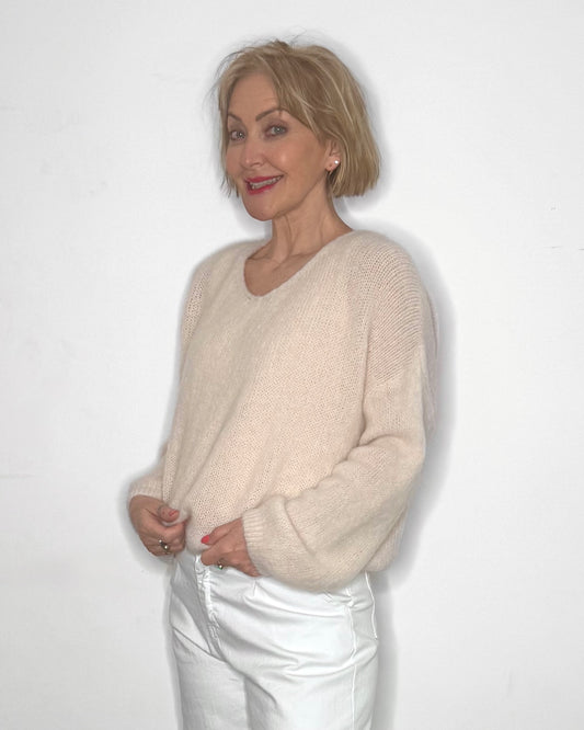 The Georgie Knit in Ecru