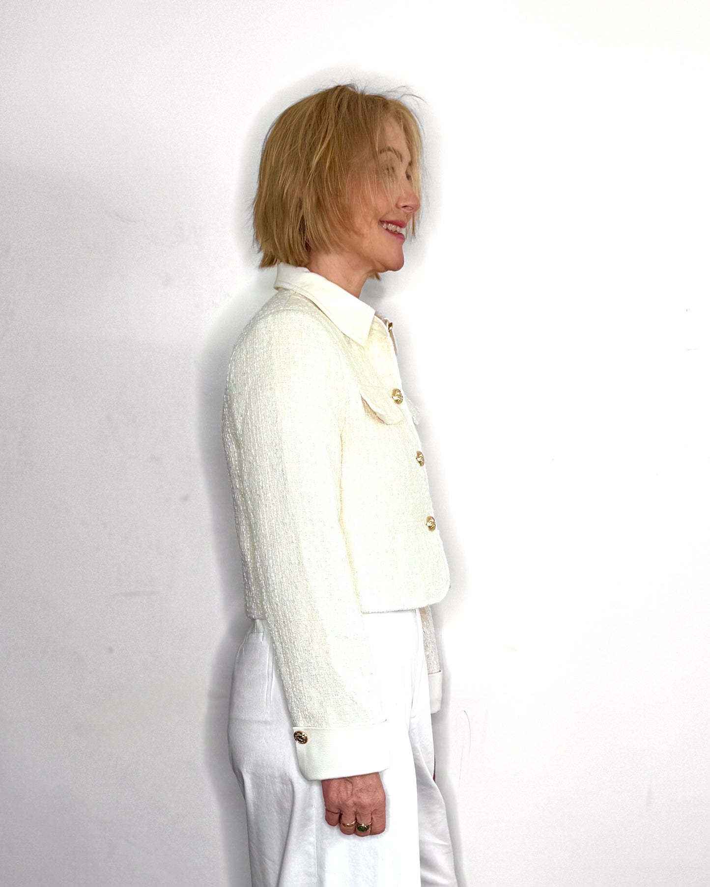 The Elise Jacket in Ecru