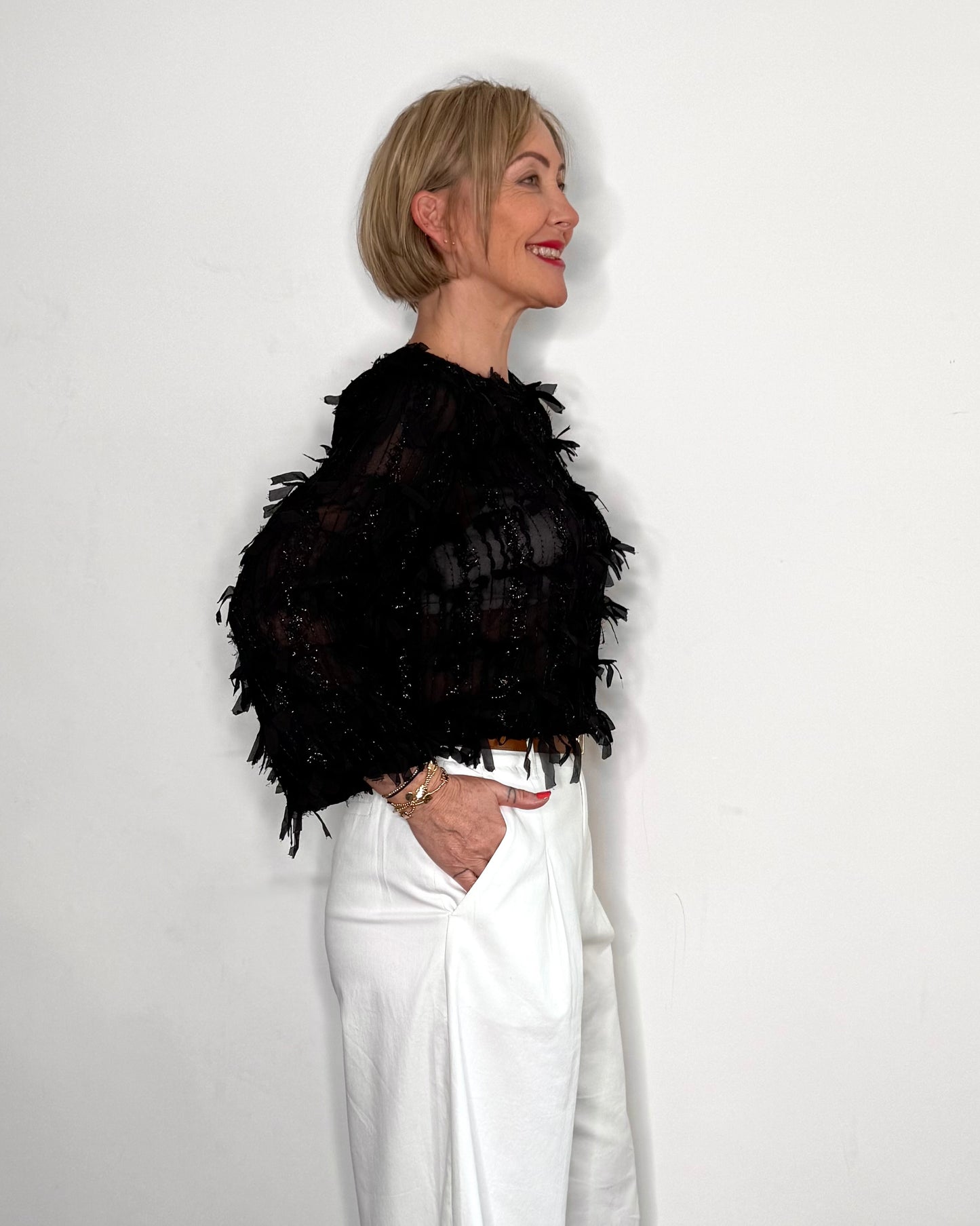 The Camille Blouse in Black