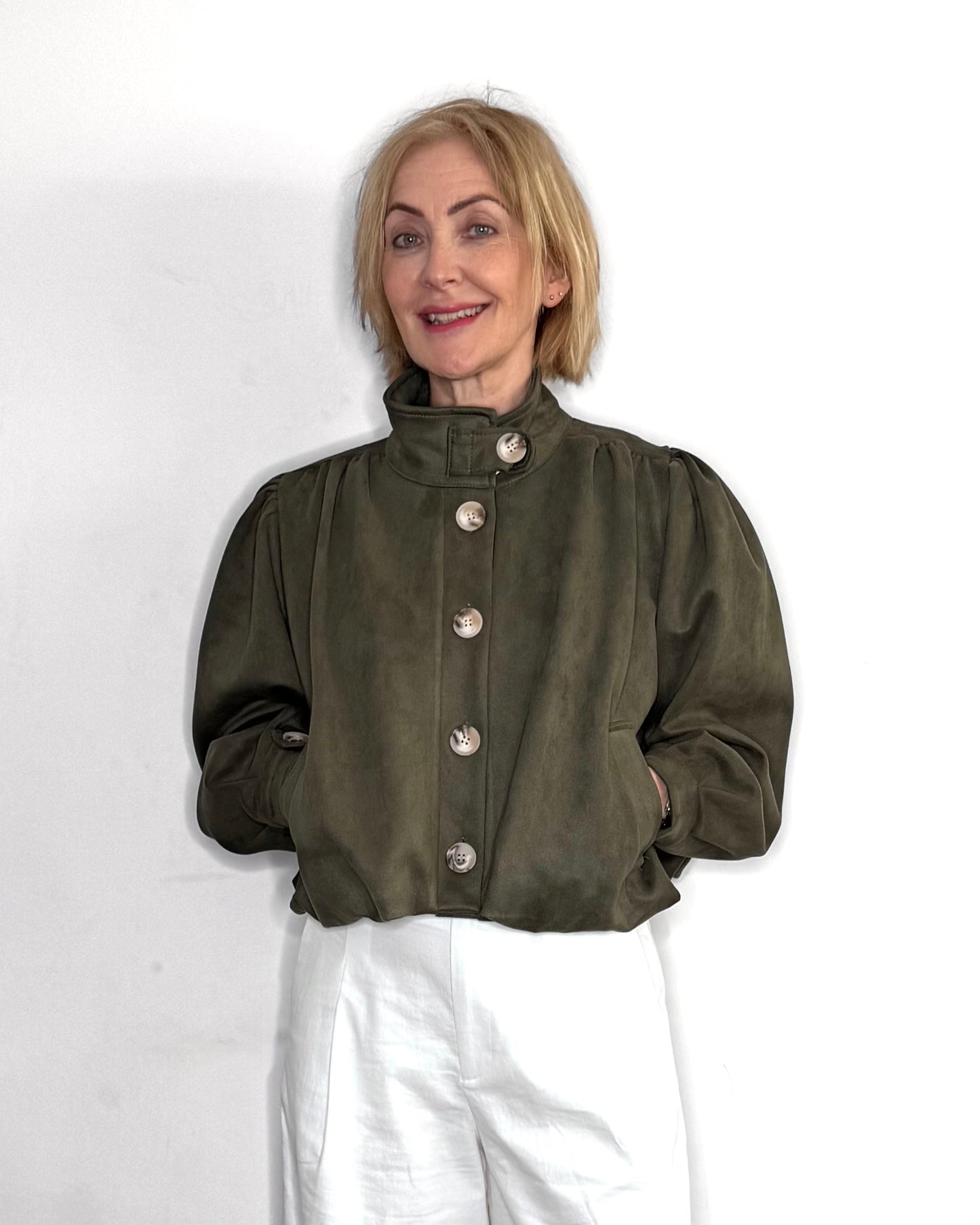 The Alma Jacket in Green
