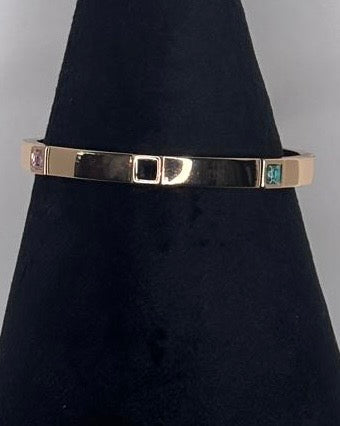 Crystal Accent Bangle Bracelet