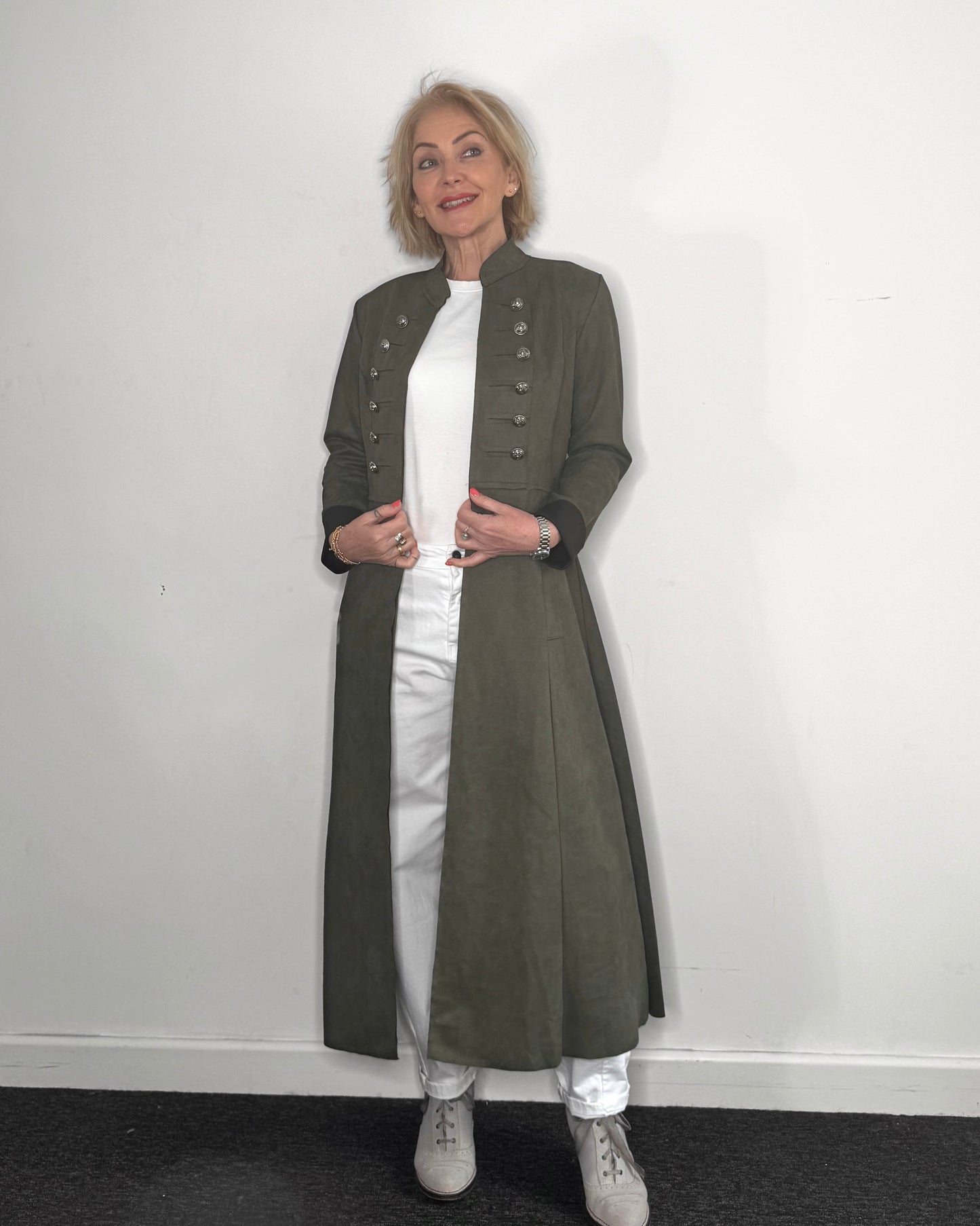The Carla Military Coat in Green
