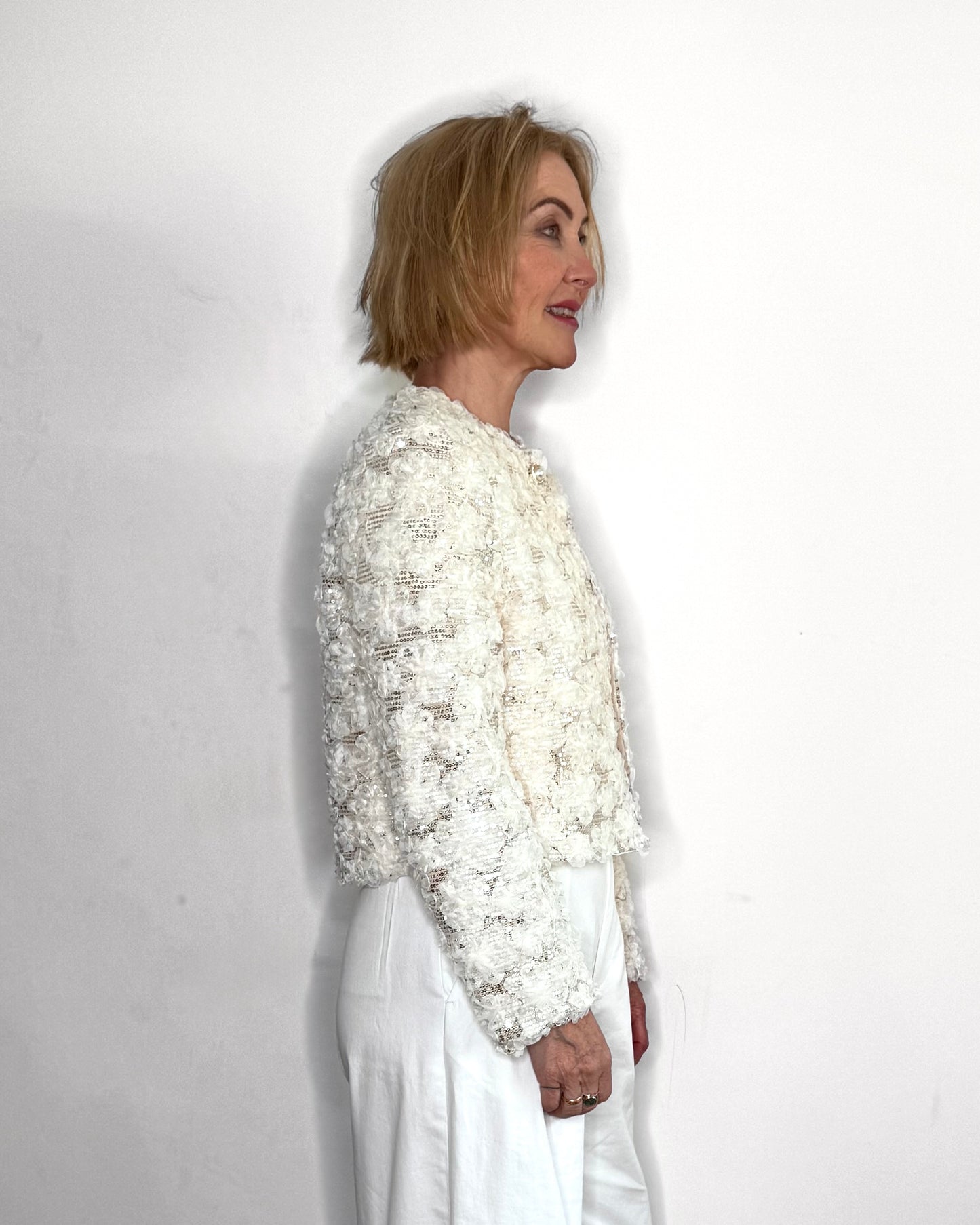 The Flavia Jacket in Cream
