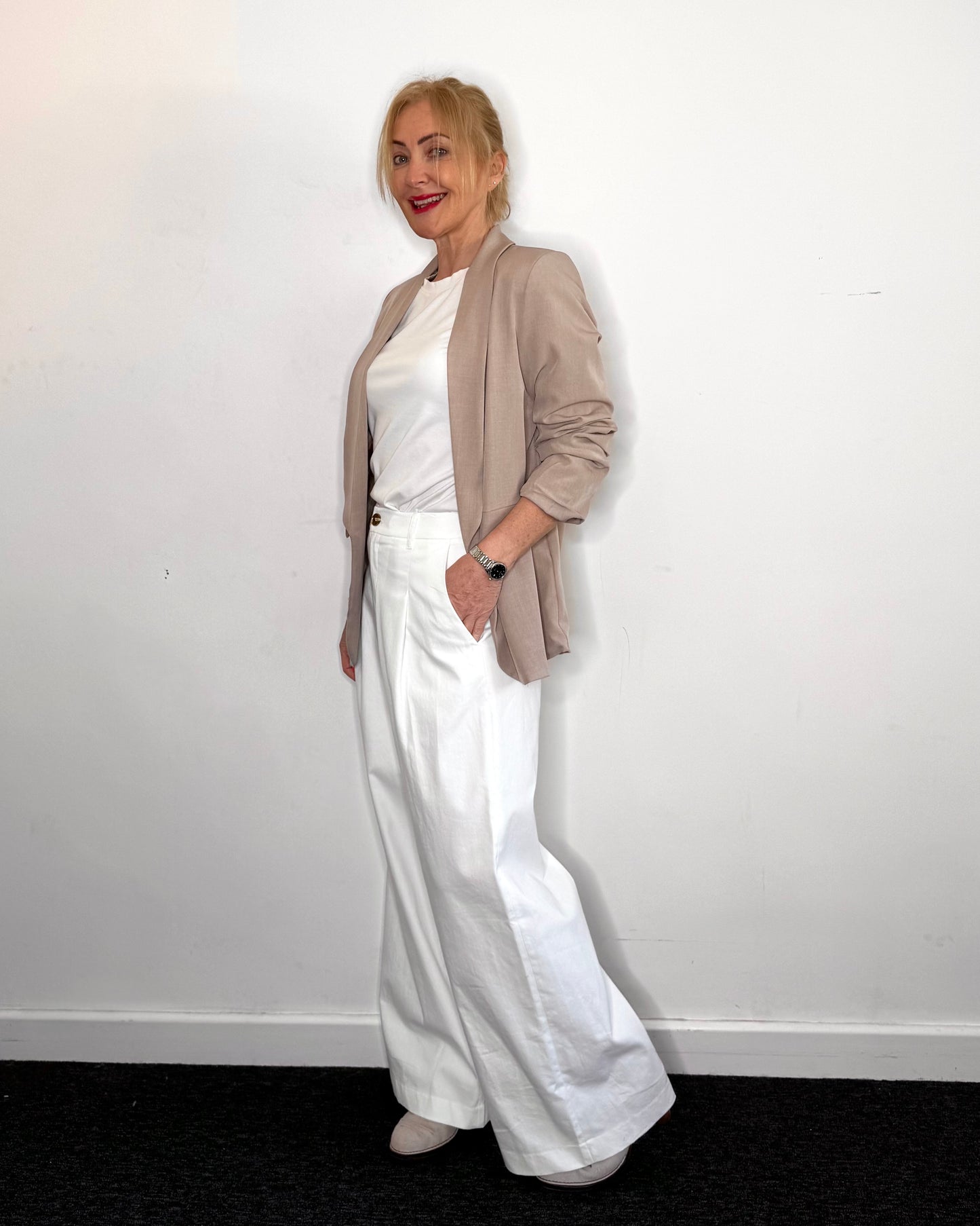 The Jasmine Trousers in White
