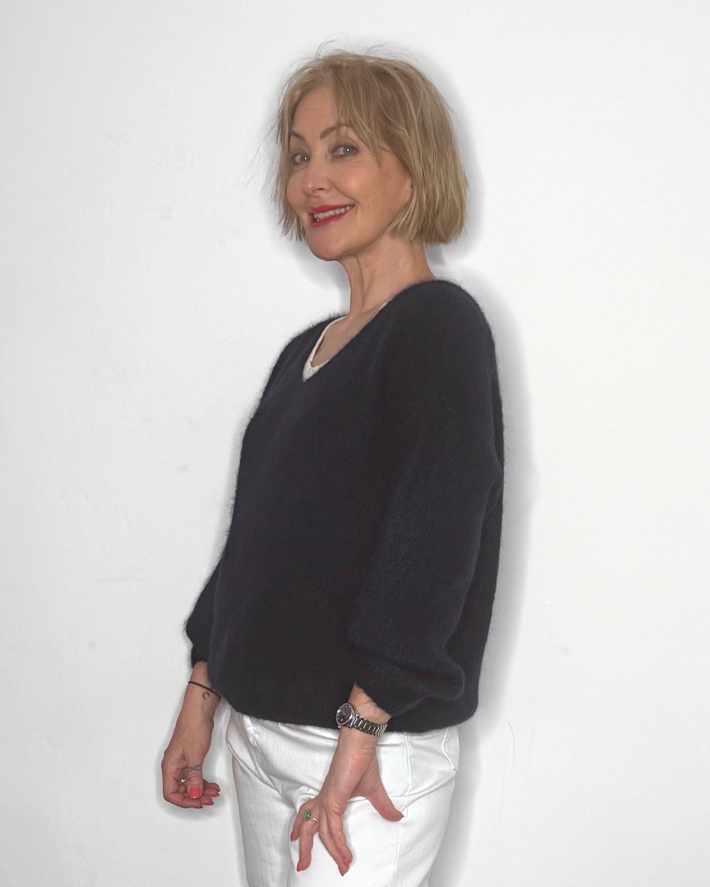 The Georgie Knit in Navy