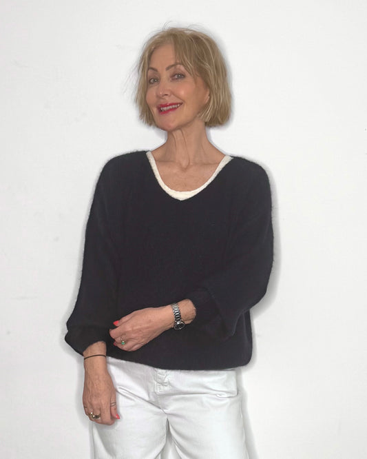 The Georgie Knit in Navy