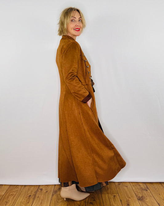 The Carla Military Coat in Tan