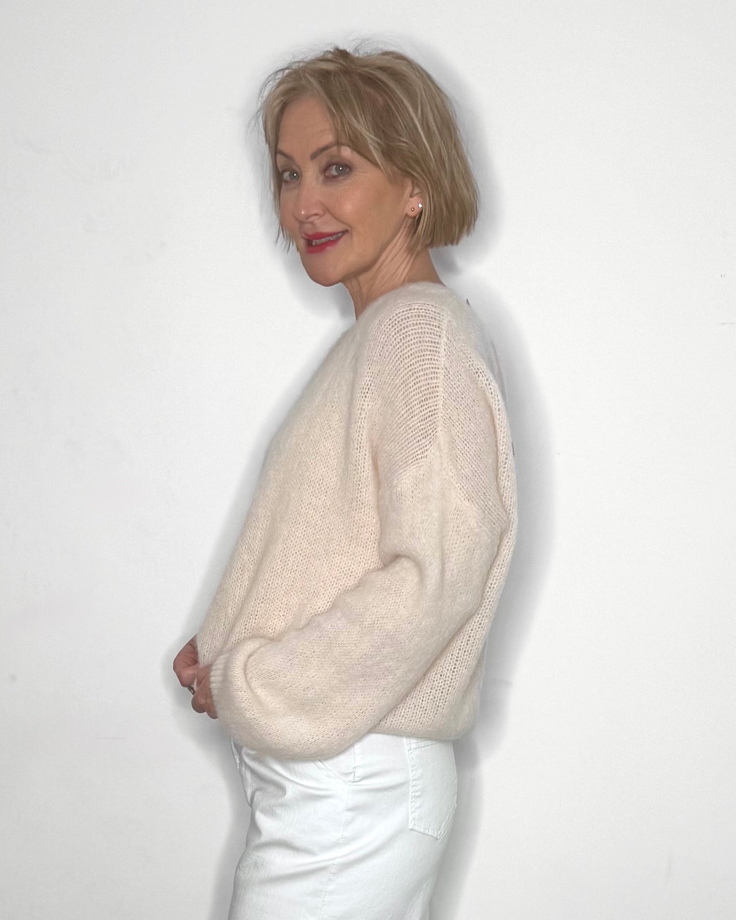 The Georgie Knit in Ecru