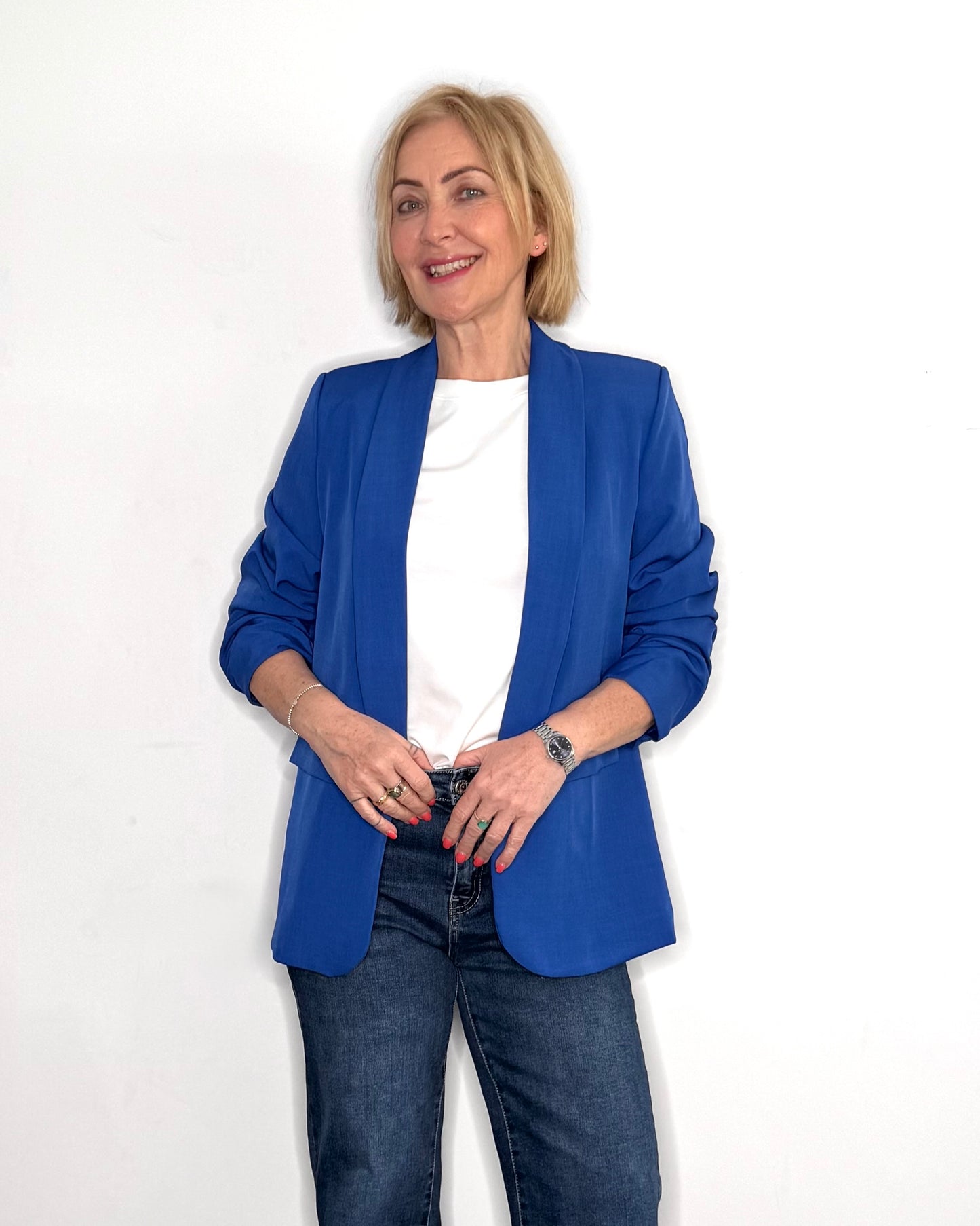 The Gloria Blazer in Royal Blue