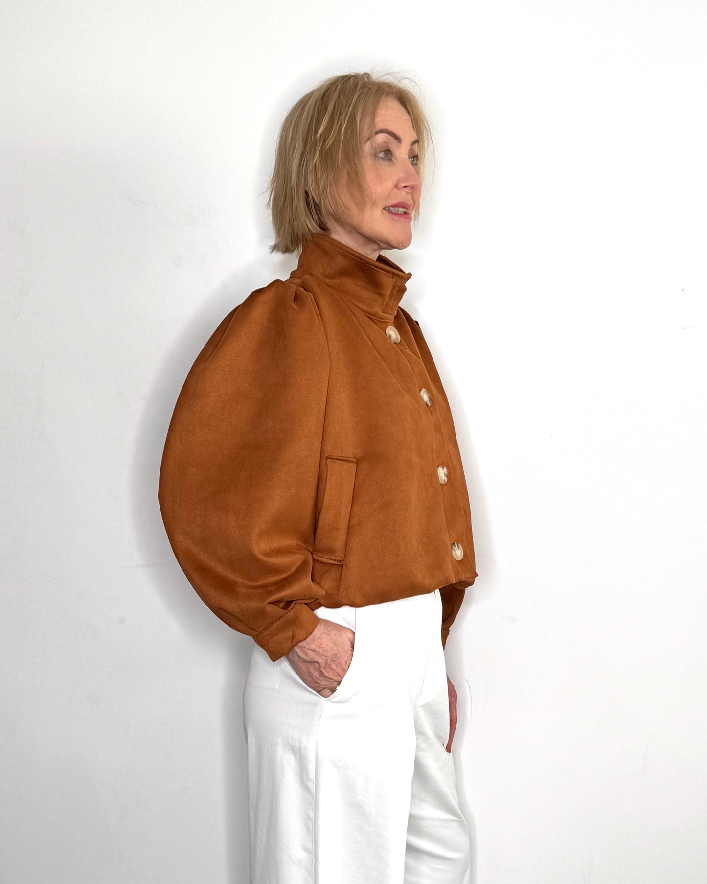 The Alma Jacket in Tan