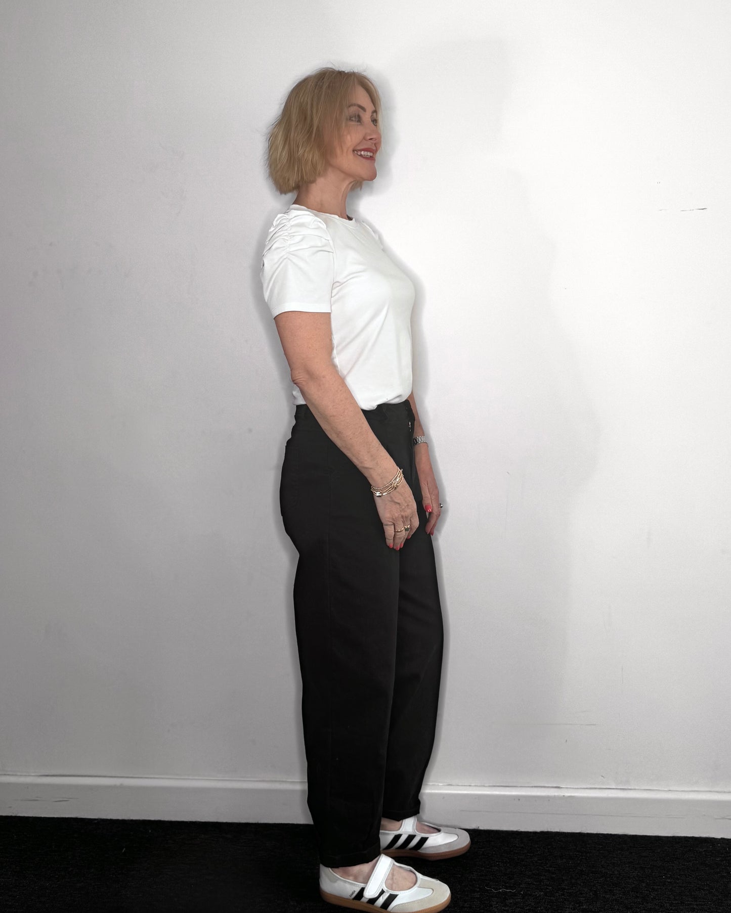 The May Barrel Trousers in Black