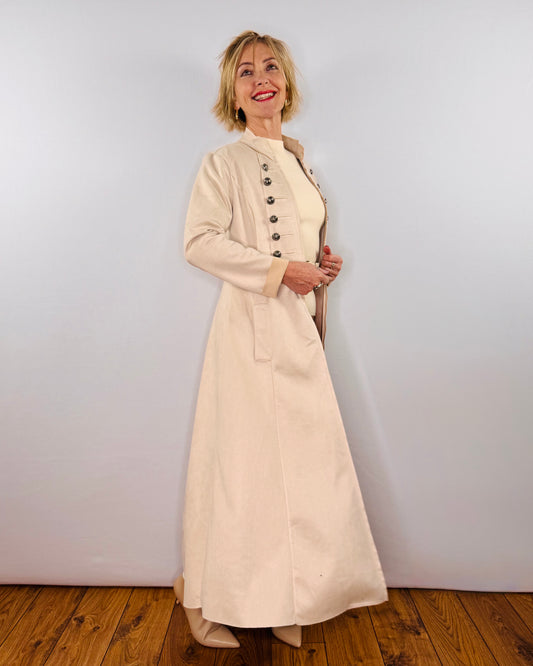 The Carla Military Coat in Oat