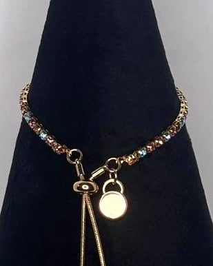 Multicolour Crystal Tennis Bracelet