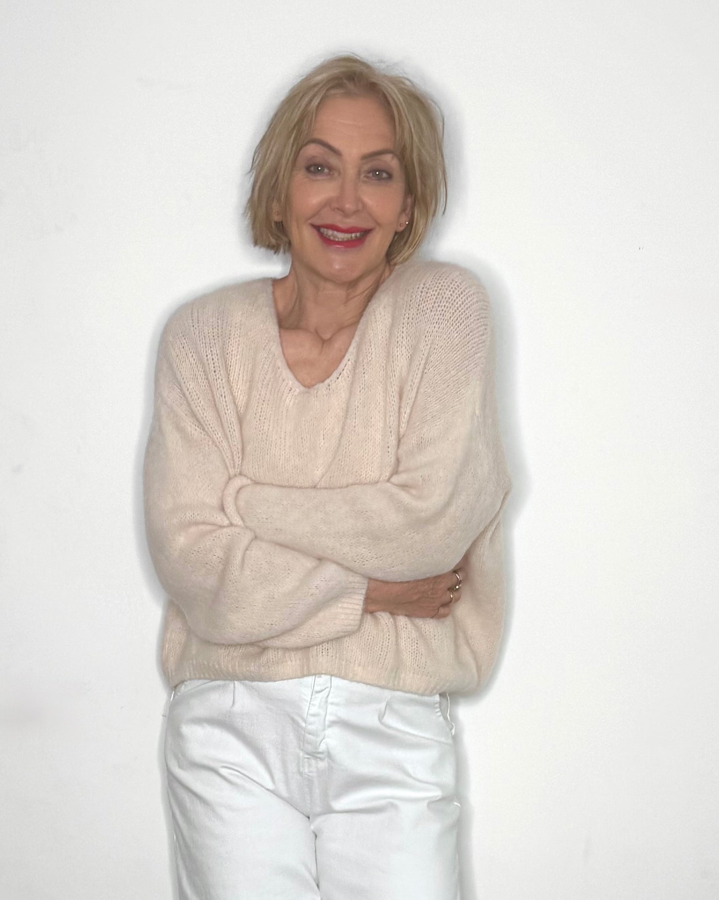 The Georgie Knit in Ecru