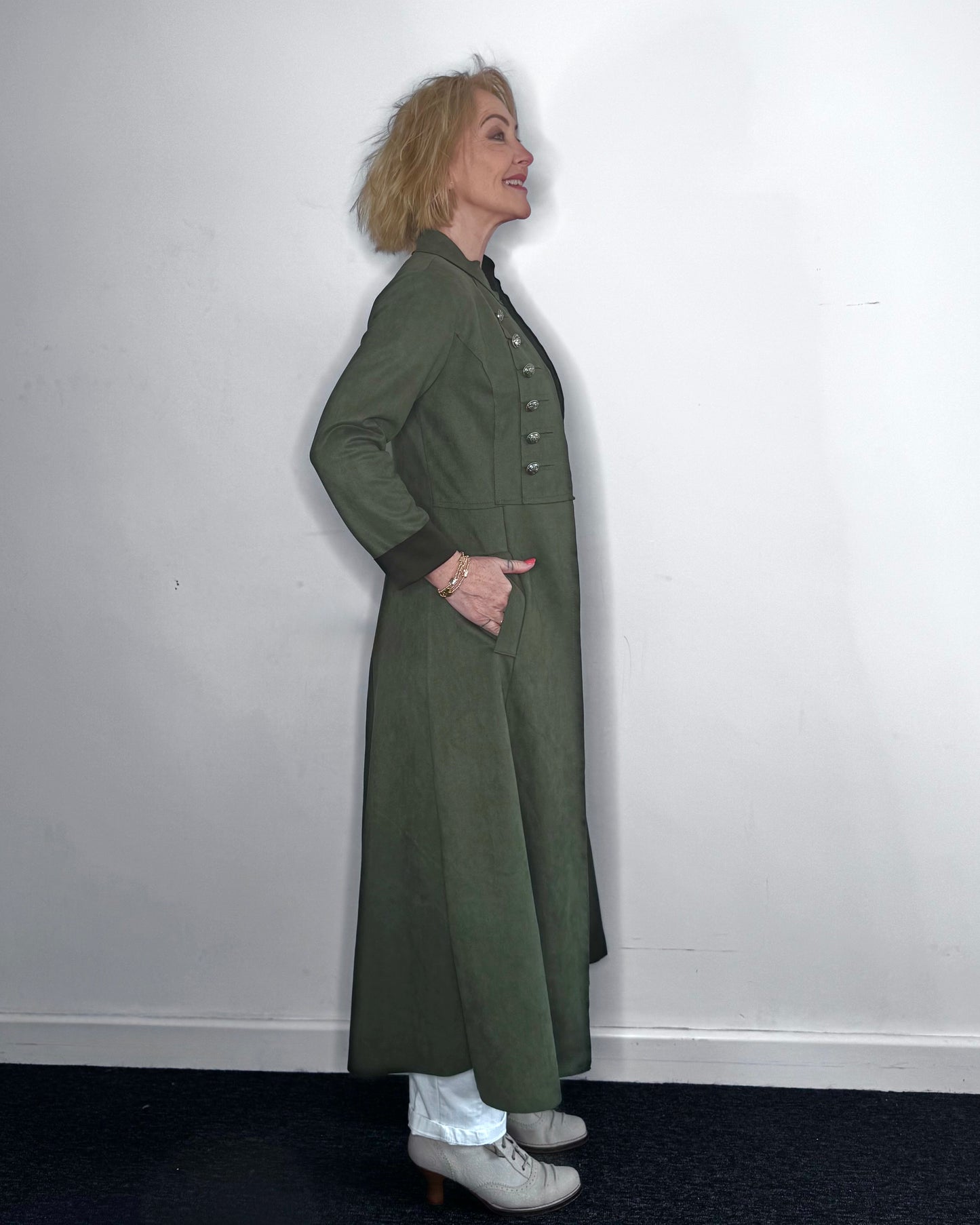 The Carla Military Coat in Green