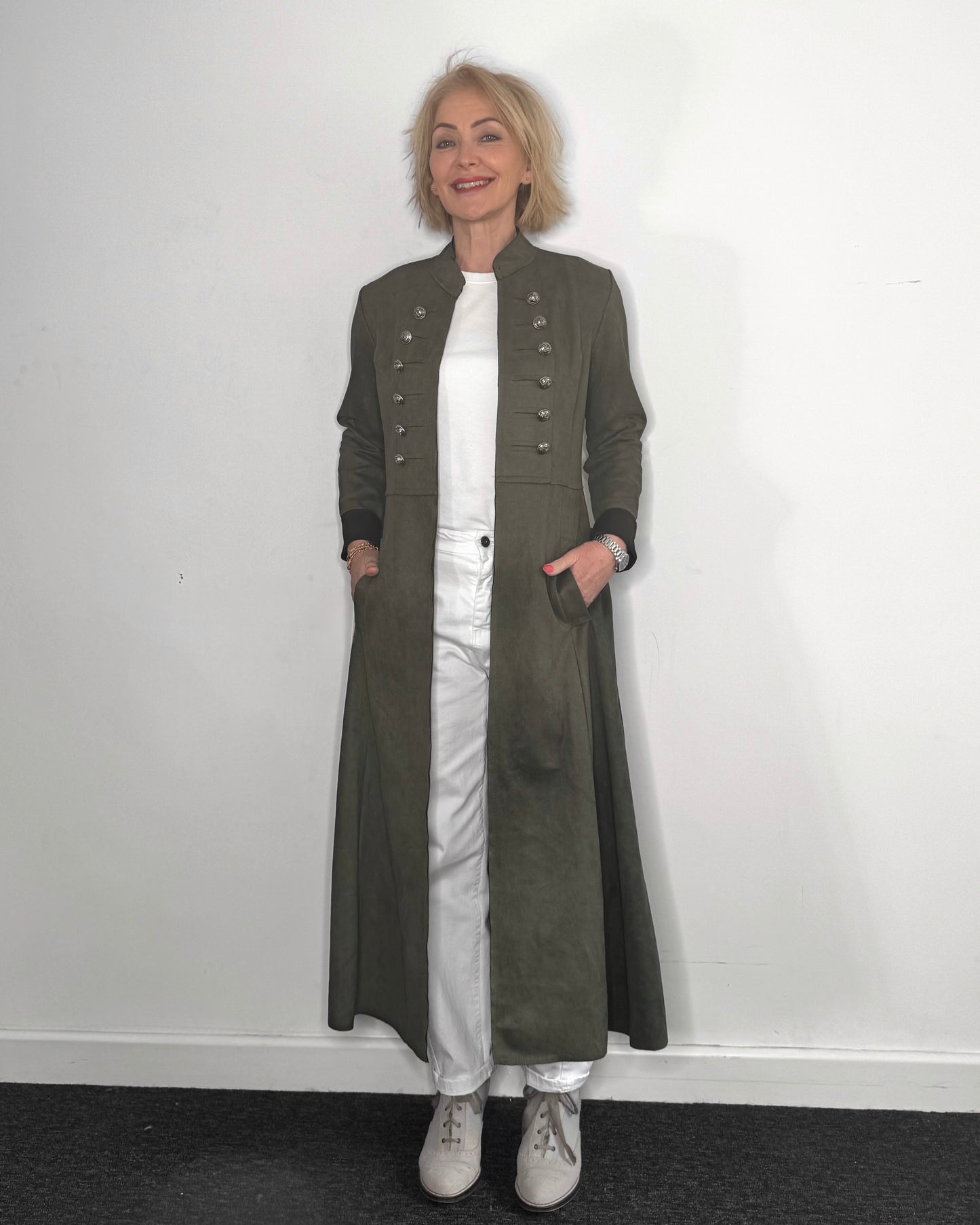 The Carla Military Coat in Green