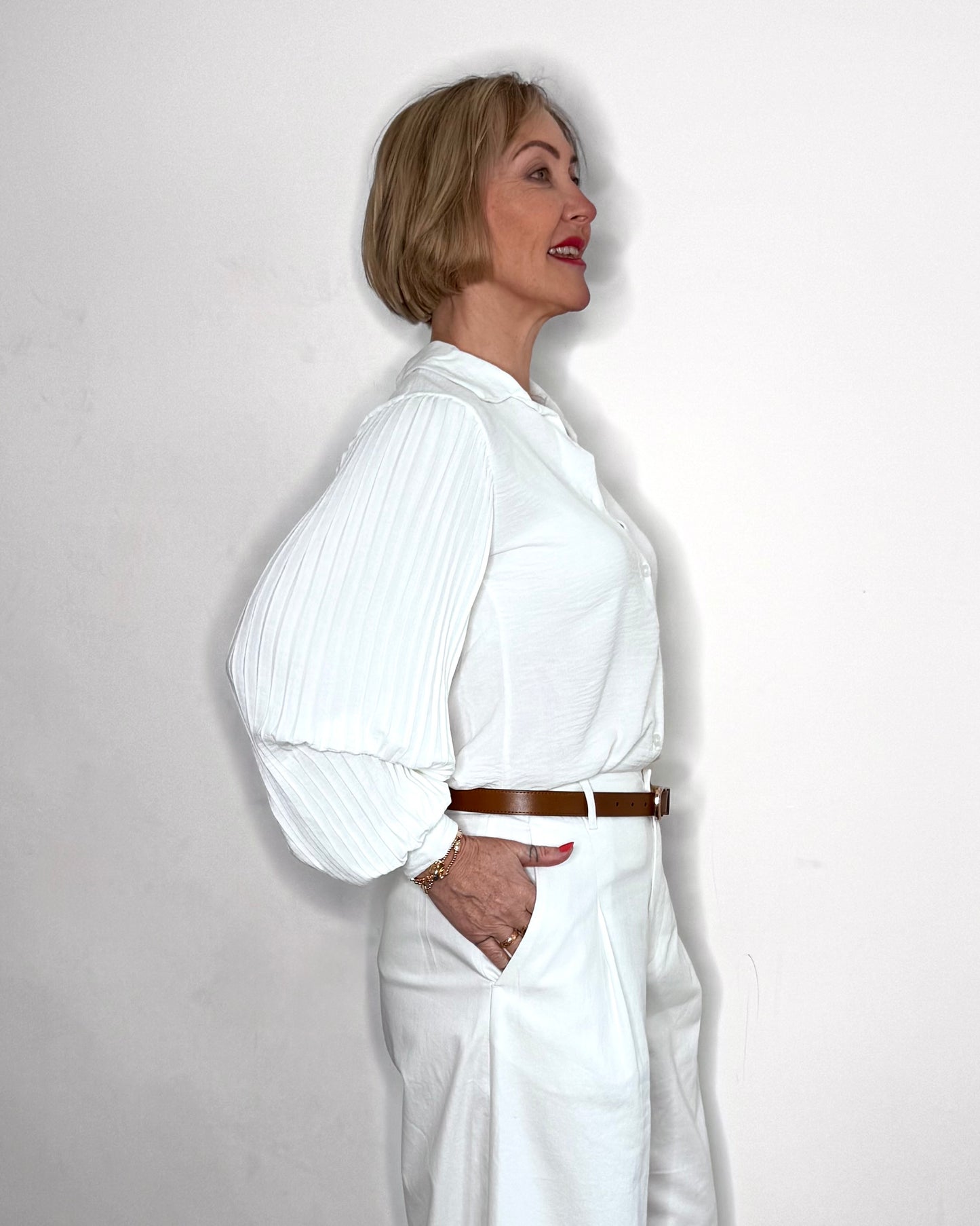 The Tara Blouse in White