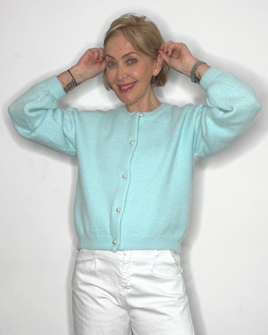 The Kirsty Cardigan in Pale Mint