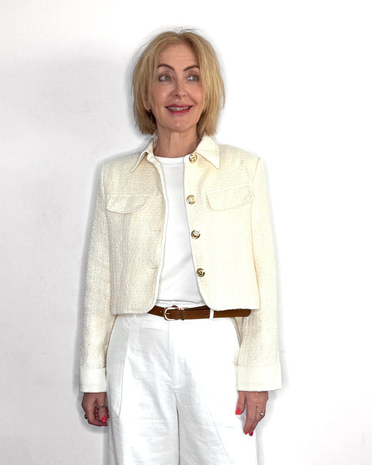The Elise Jacket in Ecru