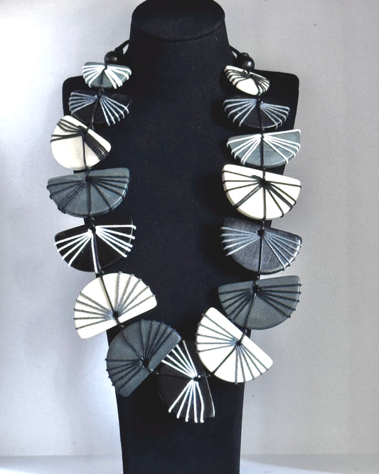 Japanese fan necklace