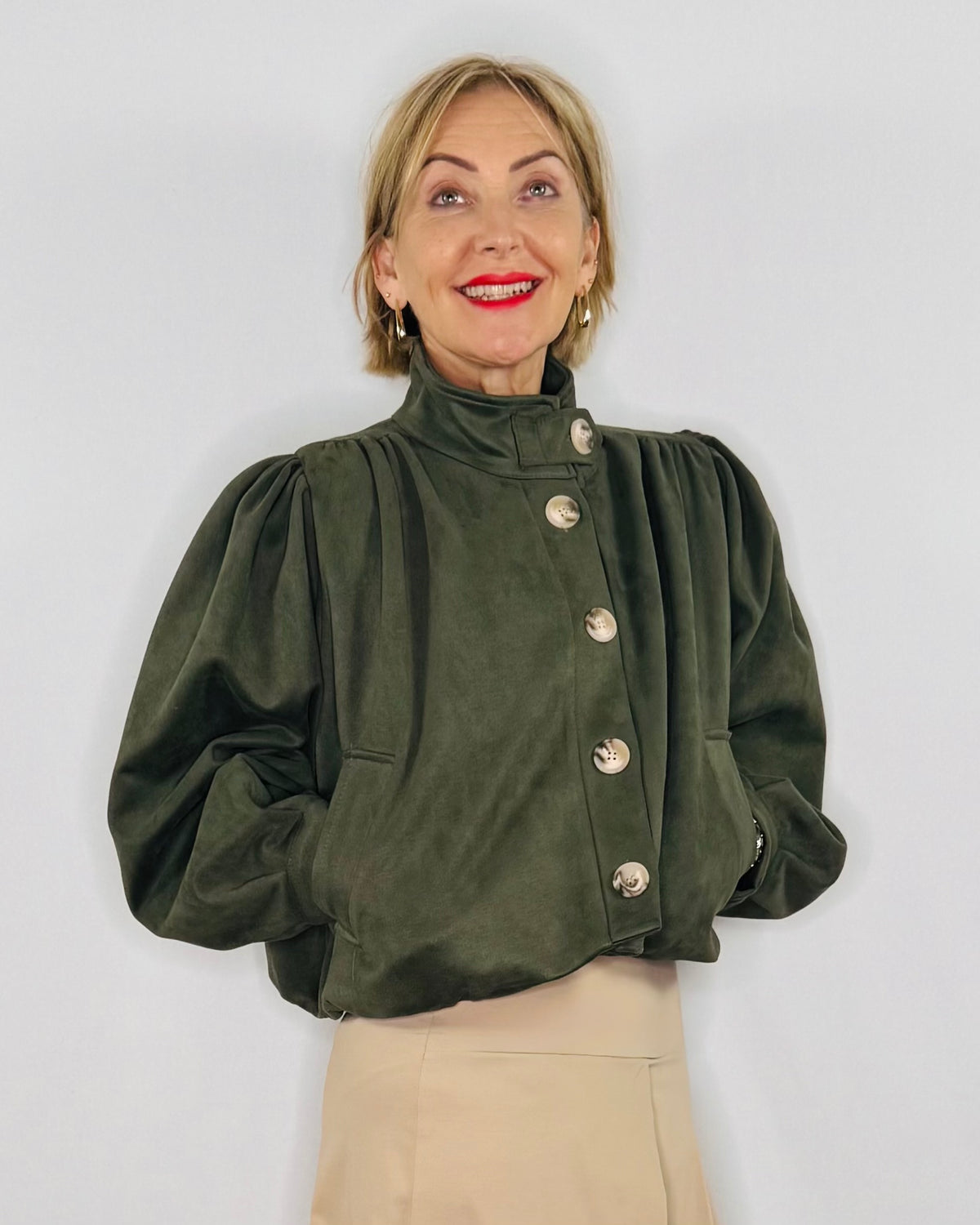 The Alma Jacket in Green