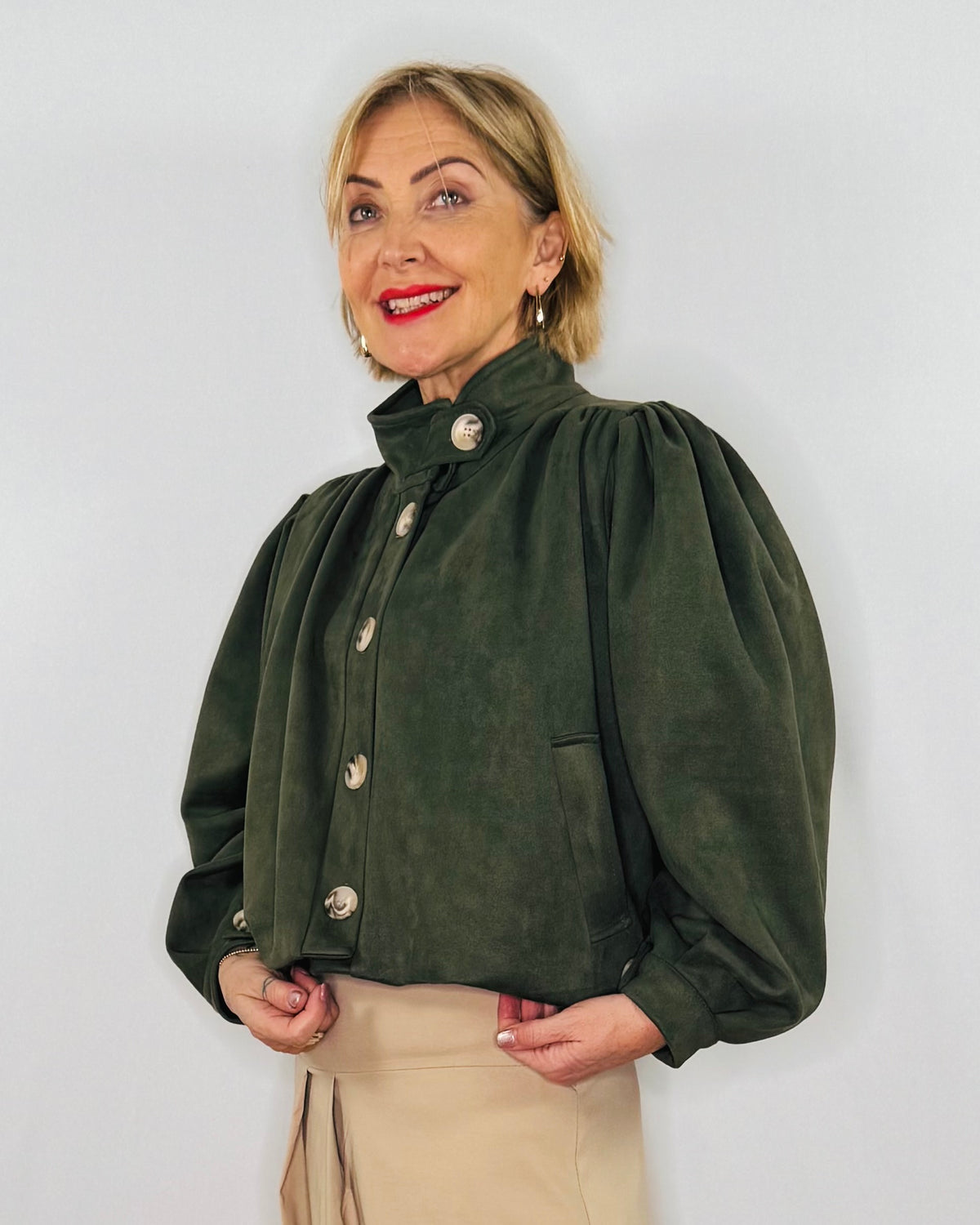 The Alma Jacket in Green