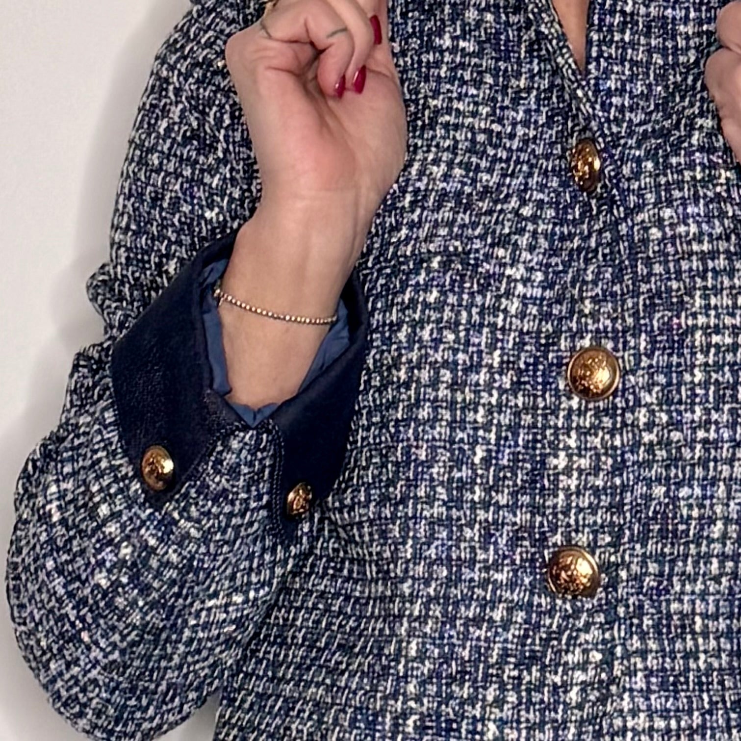 Elise short tweed jacket with collar