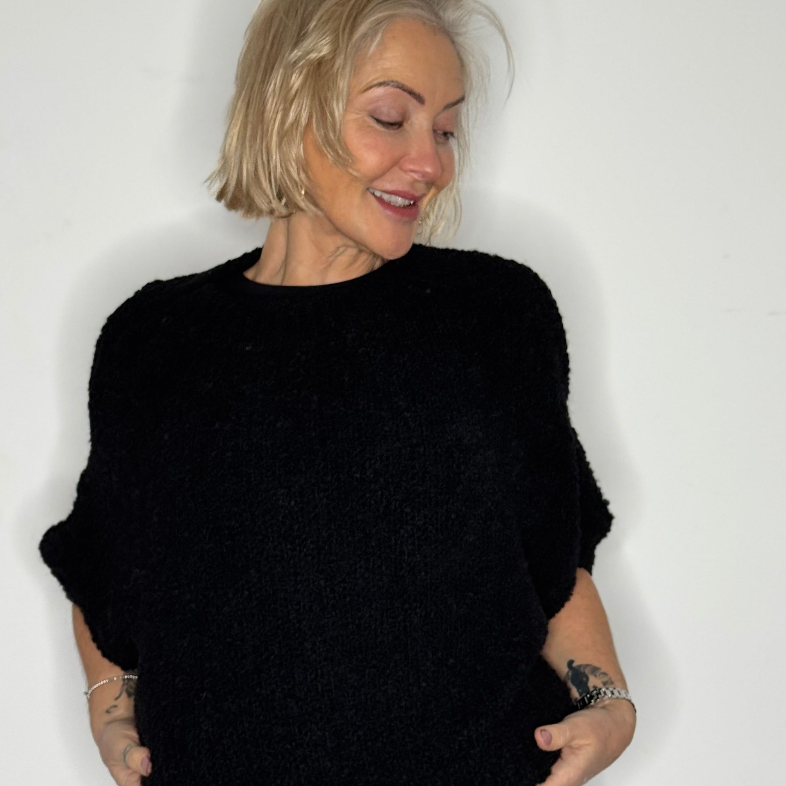 oversized alpaca wool knit