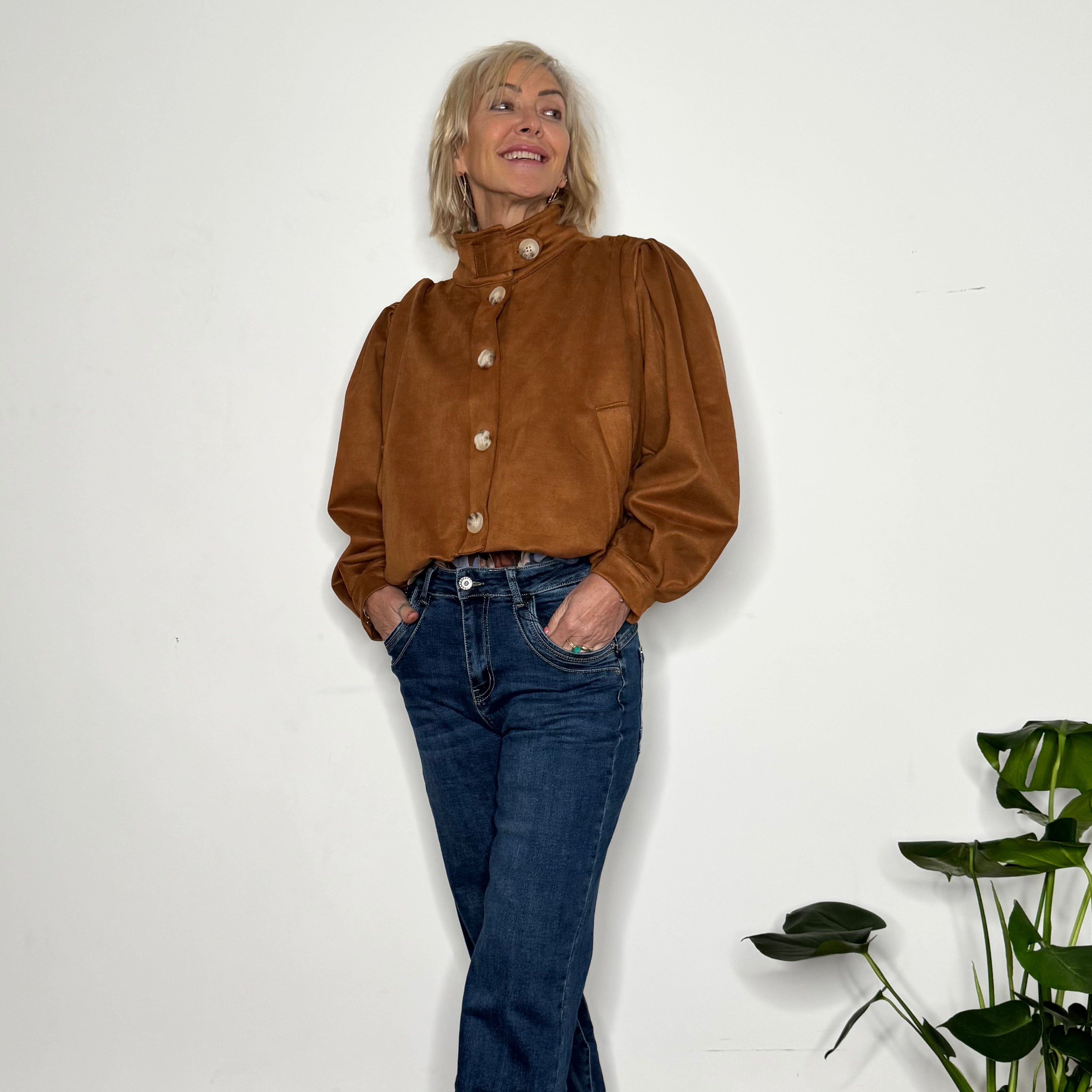 blue denim straight leg jeans