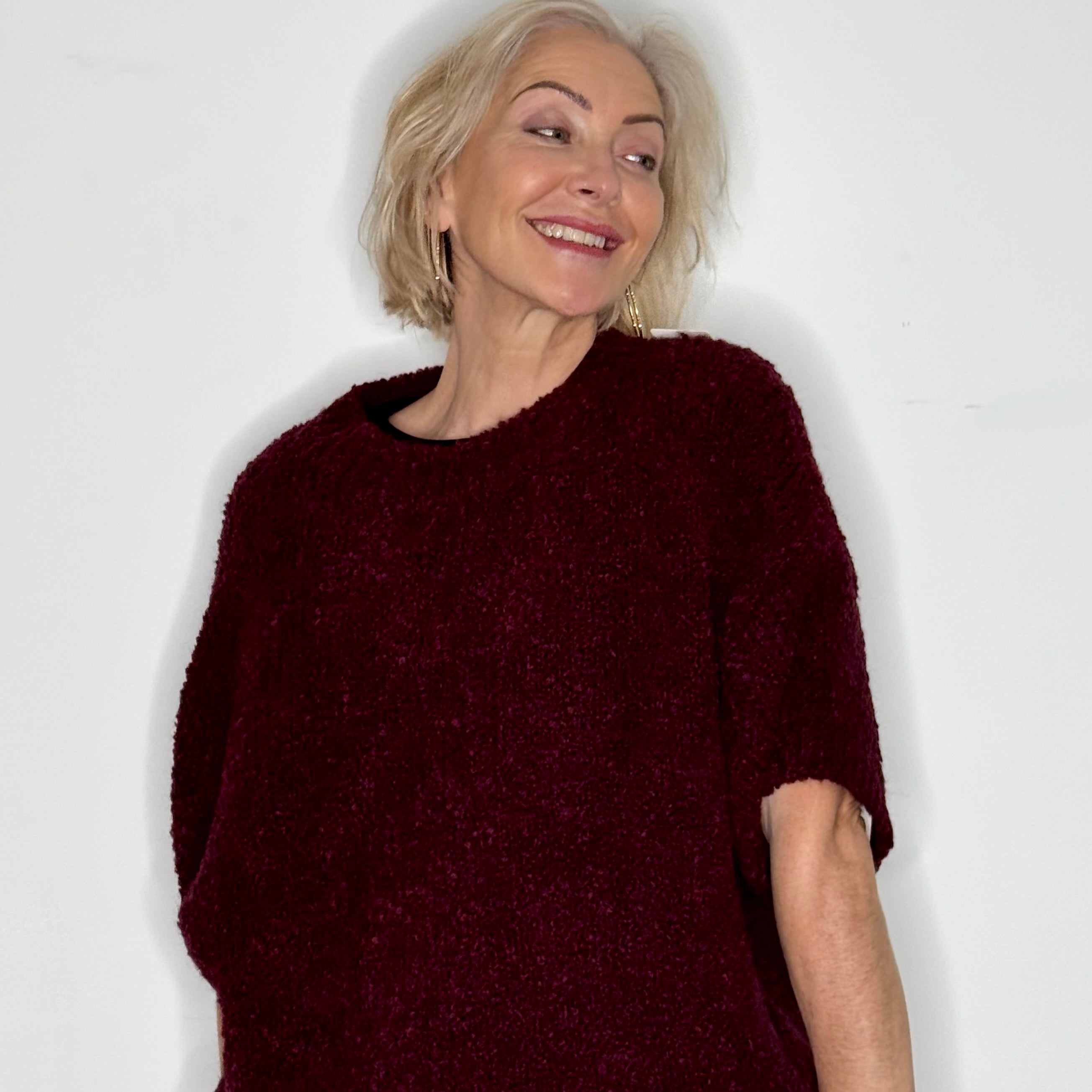 oversized alpaca wool knit