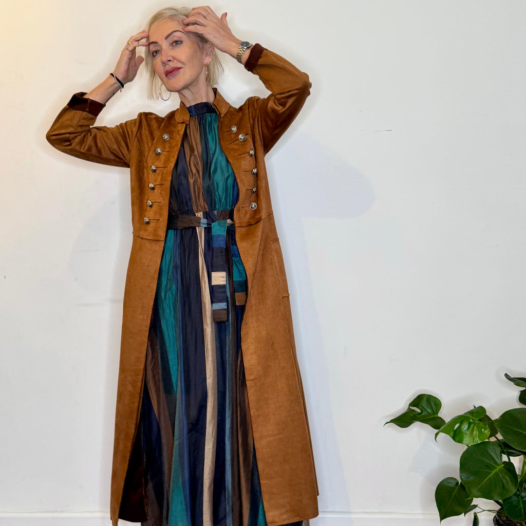 Long edge-to-edge open jacket