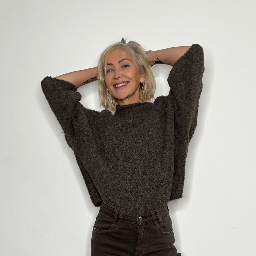 soft round neck sweater