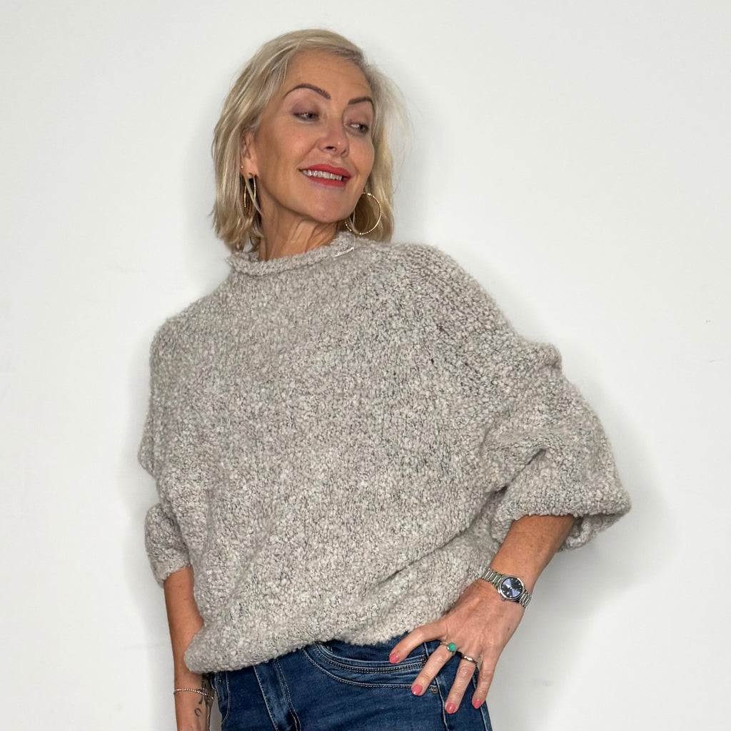 soft round neck sweater