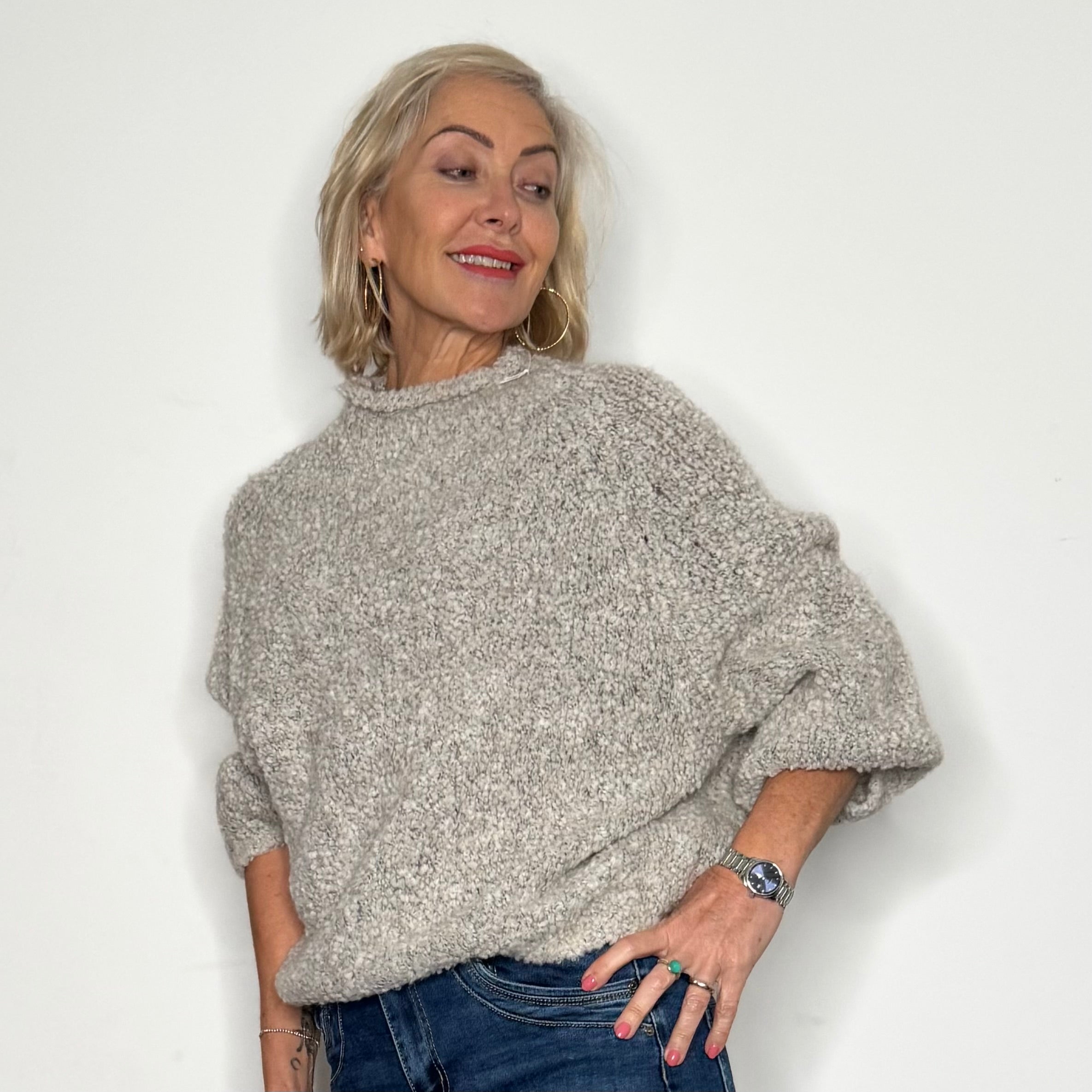 soft round neck sweater