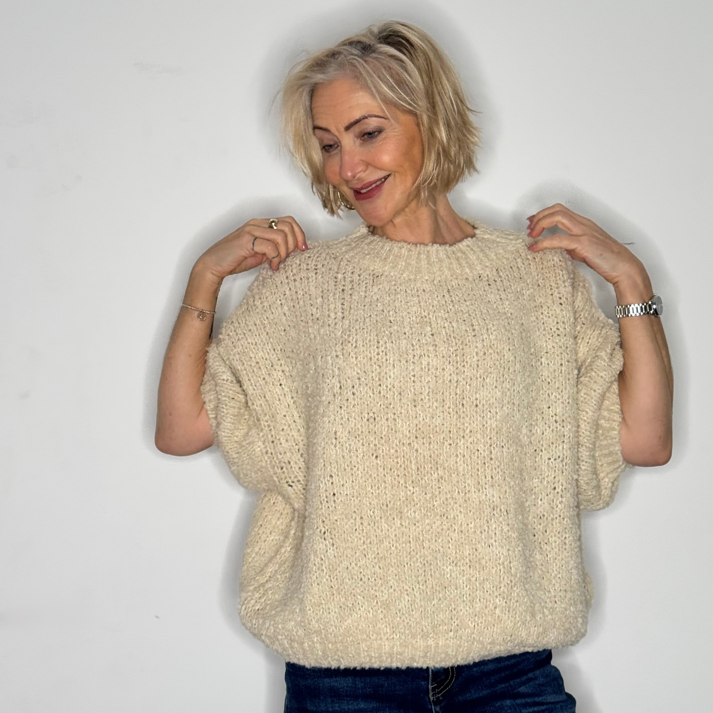 oversized alpaca wool knit
