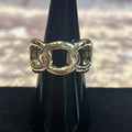 gold chain link ring