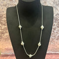 fine chain short nugget necklace