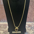 diamante t-bar necklace